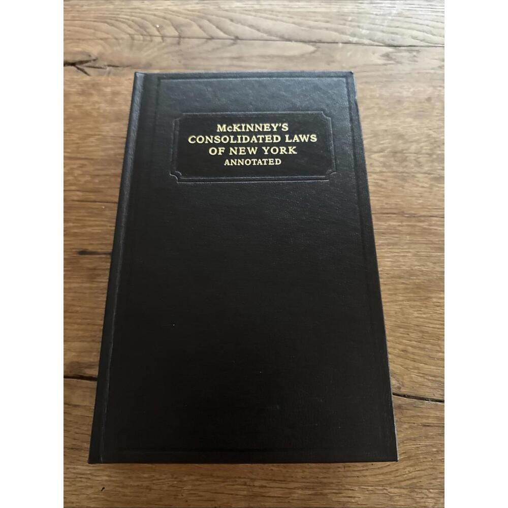 McKinney's Consolidated Laws of New York Annotated Book